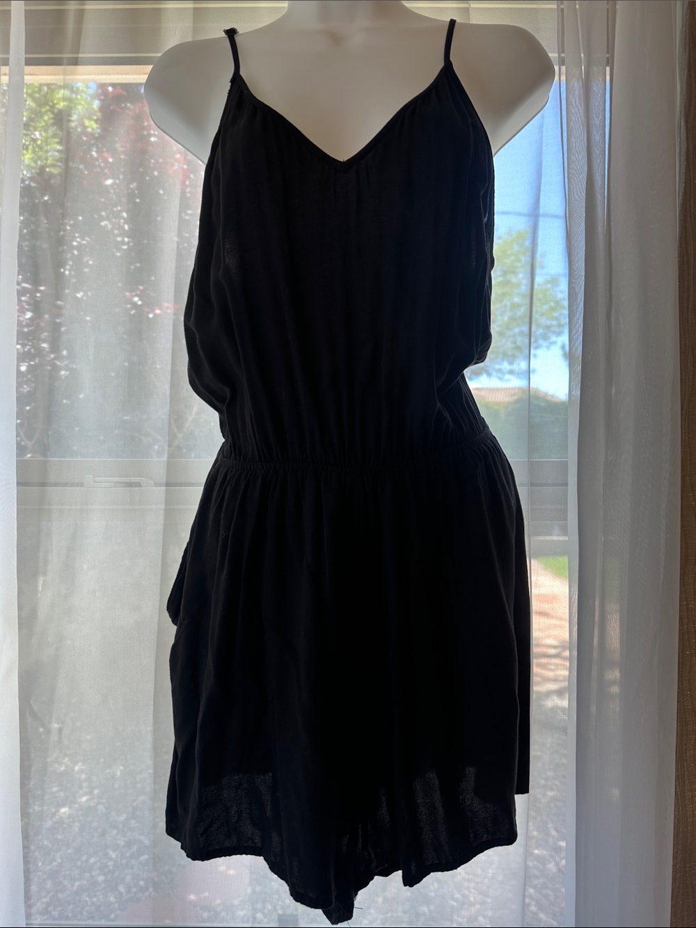 H&M Black Spaghetti-Strap romper